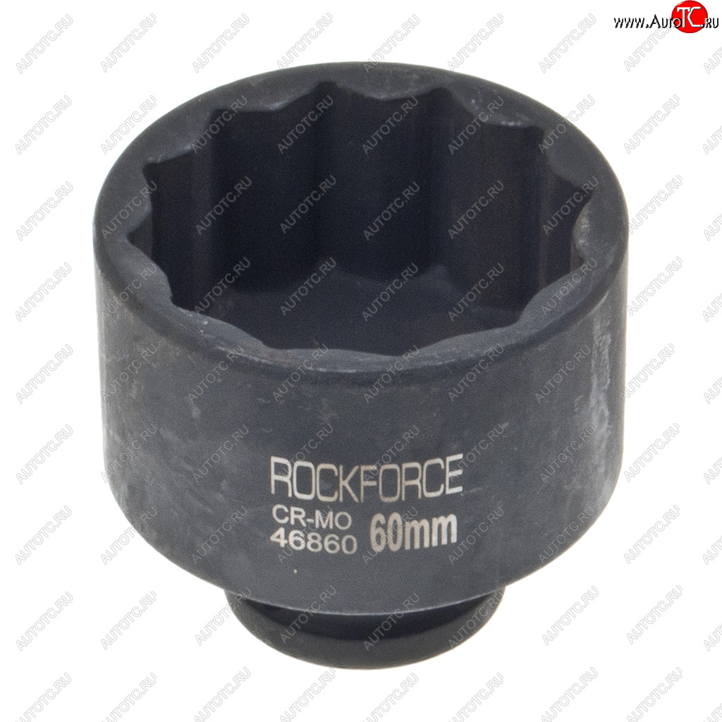1 579 р. Головка торцевая 34 60мм 12-ти гранная ударная глубокая ROCKFORCE ROCKFORCE rf-46860  с доставкой в г. Пермь