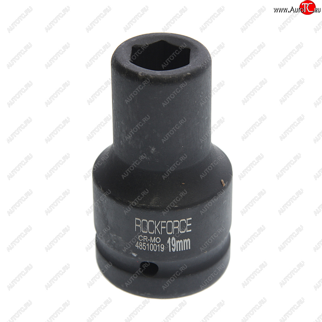 989 р. Головка торцевая 1 19мм ударная удлиненная L=90мм ROCKFORCE ROCKFORCE rf-48510019  с доставкой в г. Пермь