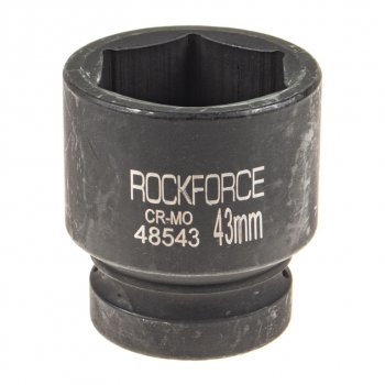 1 049 р. Головка торцевая 1 43мм ударная L=68мм ROCKFORCE ROCKFORCE rf-48543 ROCKFORCE rf-48543  с доставкой в г. Пермь. Увеличить фотографию 1
