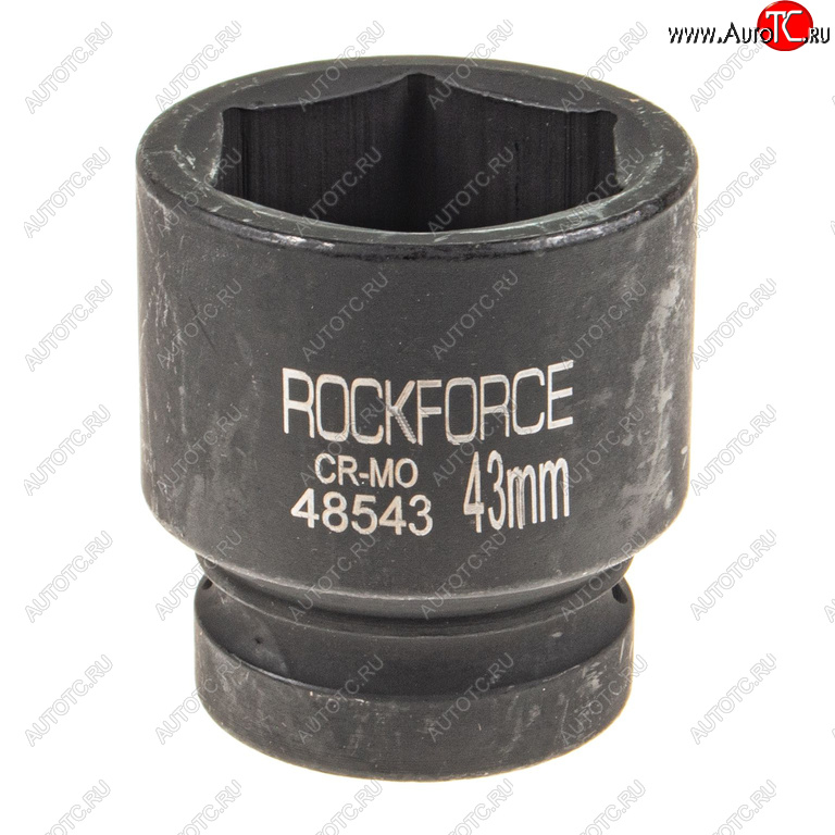 1 049 р. Головка торцевая 1 43мм ударная L=68мм ROCKFORCE ROCKFORCE rf-48543 ROCKFORCE rf-48543  с доставкой в г. Пермь