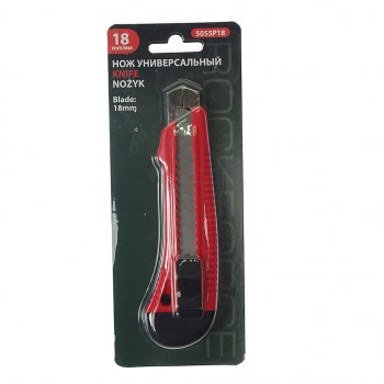 210 р. Нож 18мм с сегментированным лезвием ROCKFORCE ROCKFORCE rf-5055p18 ROCKFORCE rf-5055p18  с доставкой в г. Пермь. Увеличить фотографию 3