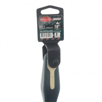 499 р. Напильник трехгранный 250мм с держателем ROCKFORCE ROCKFORCE rf-5056p510  с доставкой в г. Пермь. Увеличить фотографию 3