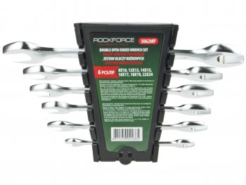 1 369 р. Набор ключей рожковых 8-24мм 6 предметов с держателем ROCKFORCE ROCKFORCE rf-5062mp  с доставкой в г. Пермь. Увеличить фотографию 2