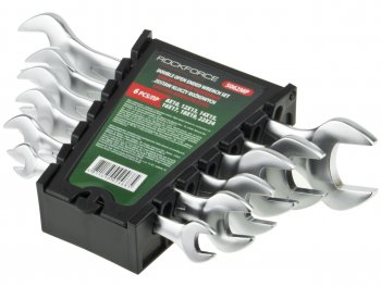 1 369 р. Набор ключей рожковых 8-24мм 6 предметов с держателем ROCKFORCE ROCKFORCE rf-5062mp  с доставкой в г. Пермь. Увеличить фотографию 1