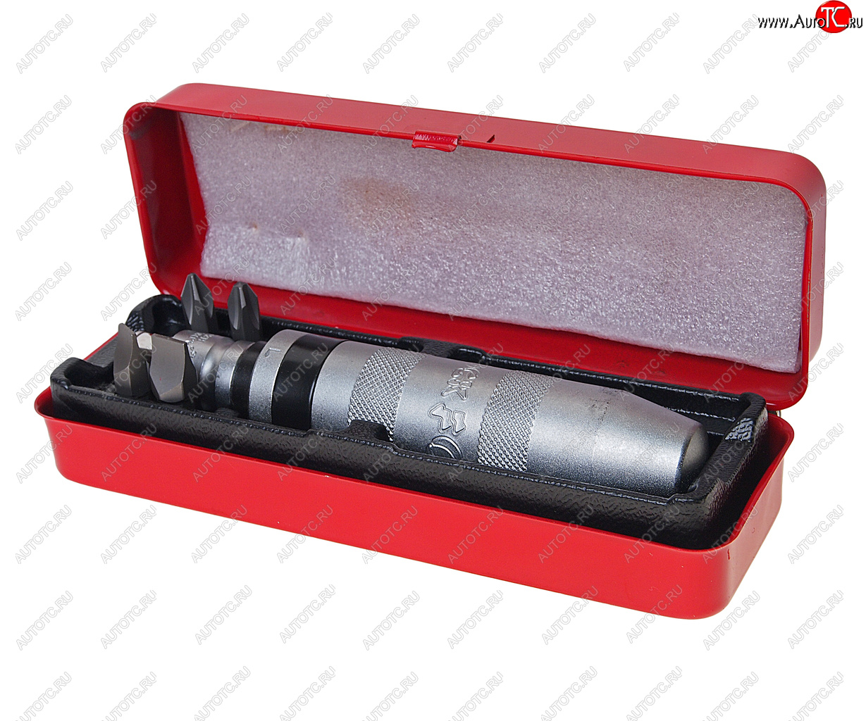 1 859 р. Отвертка ударная с набором бит 6 предметов ROCKFORCE ROCKFORCE rf-5064  с доставкой в г. Пермь