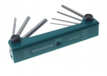 549 р. Набор ключей шестигранных 1.5-6мм складной 7 предметов ROCKFORCE ROCKFORCE rf-5076f  с доставкой в г. Пермь. Увеличить фотографию 2
