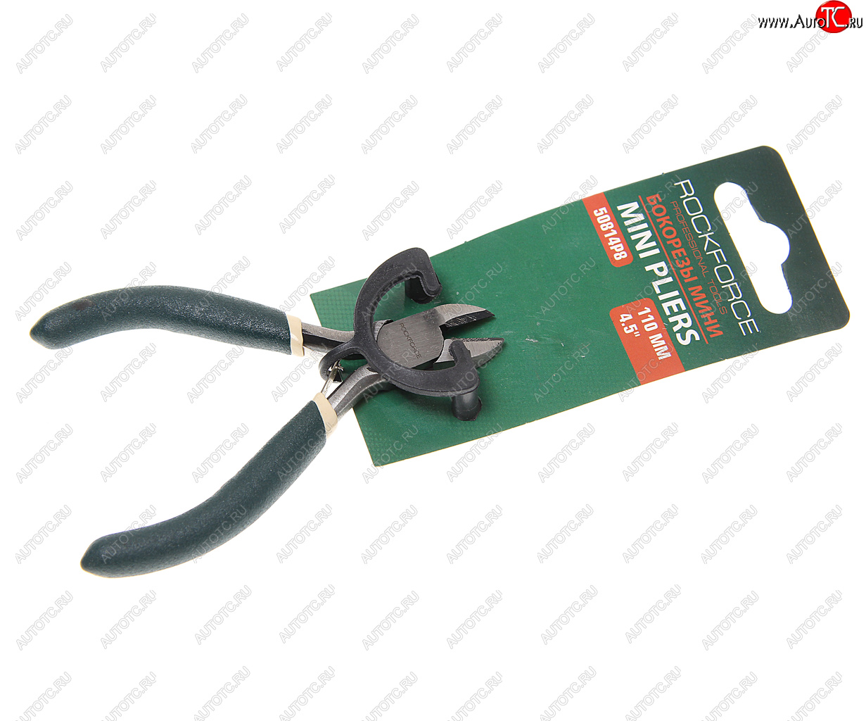 299 р. Кусачки боковые 114мм мини Cr-V с фиксацией ROCKFORCE ROCKFORCE rf-50814p8  с доставкой в г. Пермь
