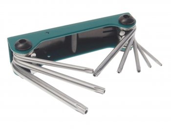 539 р. Набор ключей TORX T9-T40 складной с отверстием 8 предметов ROCKFORCE ROCKFORCE rf-5083tf ROCKFORCE rf-5083tf  с доставкой в г. Пермь. Увеличить фотографию 1