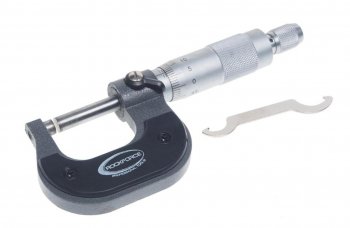 1 339 р. Микрометр 0-25мм 0.01мм в футляре ROCKFORCE ROCKFORCE rf-5096p9025 ROCKFORCE rf-5096p9025  с доставкой в г. Пермь. Увеличить фотографию 1