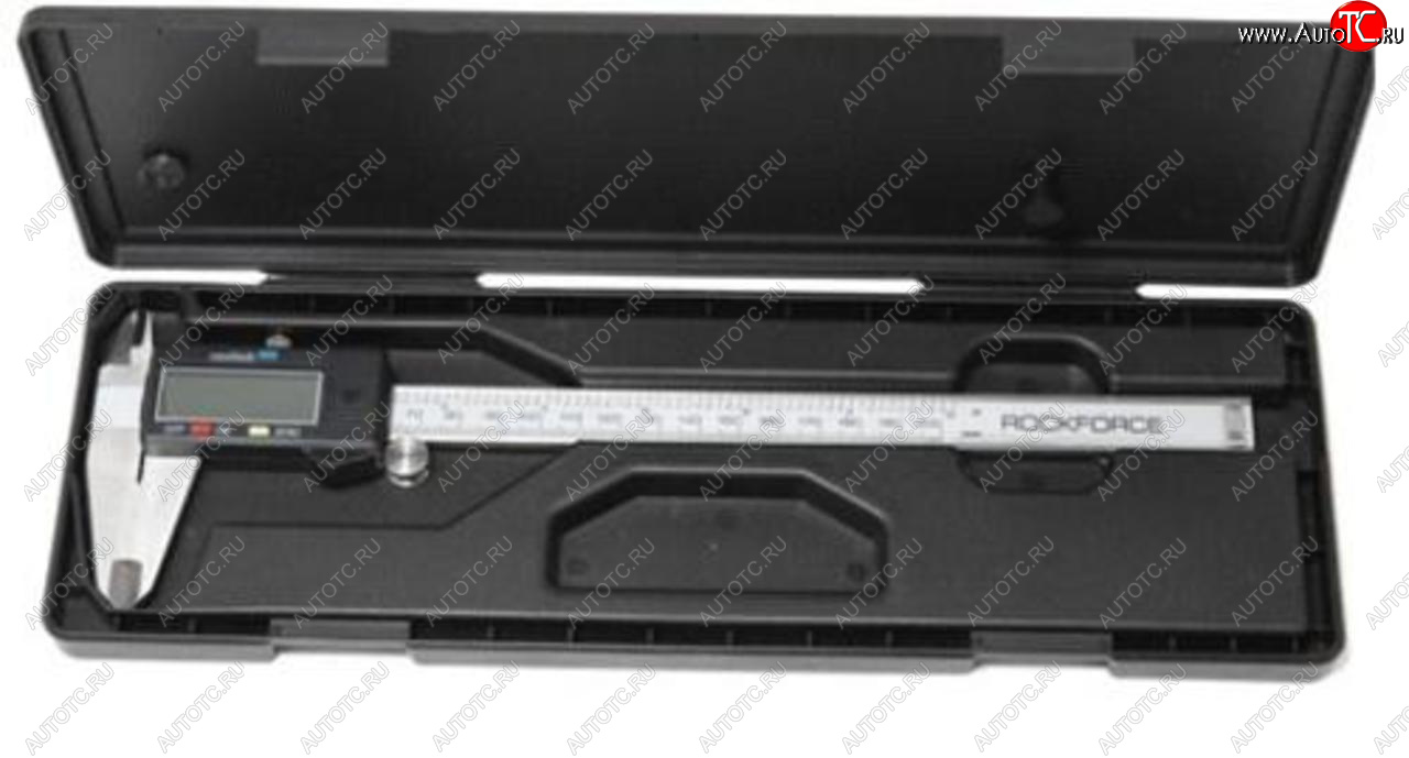 5 349 р. Штангенциркуль 250мм 0.01мм цифровой в футляре ROCKFORCE ROCKFORCE rf-5096pe3  с доставкой в г. Пермь