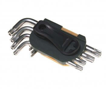 819 р. Набор ключей TORX T10Н-Т50H Г-образных 9 предметов с держателем ROCKFORCE ROCKFORCE rf-5098t  с доставкой в г. Пермь. Увеличить фотографию 2