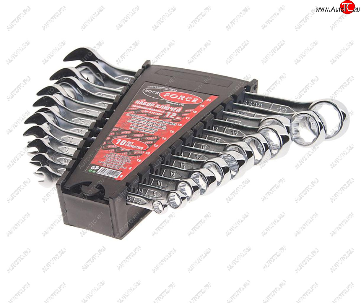 2 459 р. Набор ключей комбинированных 6-22мм 12 предметов в холдере ROCKFORCE ROCKFORCE rf-5121mp  с доставкой в г. Пермь