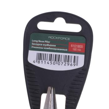 559 р. Тонкогубцы 180мм комбинированные с держателем ROCKFORCE ROCKFORCE rf-610180d  с доставкой в г. Пермь. Увеличить фотографию 3