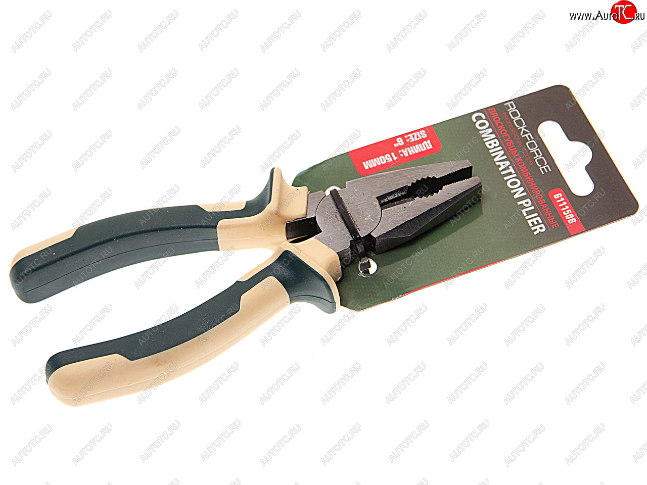 479 р. Пассатижи 150мм комбинированные с держателем ROCKFORCE ROCKFORCE rf-611150b  с доставкой в г. Пермь