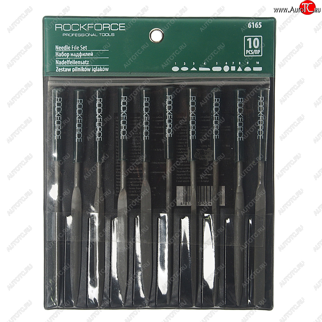 629 р. Набор надфилей 10 предметов ROCKFORCE ROCKFORCE rf-6165 ROCKFORCE rf-6165  с доставкой в г. Пермь