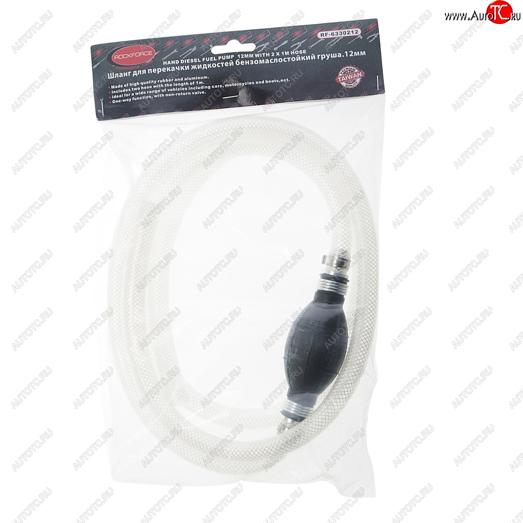 1 599 р. Шланг для перекачки топлива d=12мм груша ROCKFORCE ROCKFORCE rf-6330212  с доставкой в г. Пермь