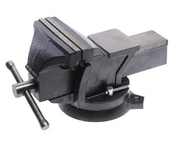 12 649 р. Тиски 150мм (6) поворотные стальные с наковальней ROCKFORCE ROCKFORCE rf-6540306  с доставкой в г. Пермь. Увеличить фотографию 1