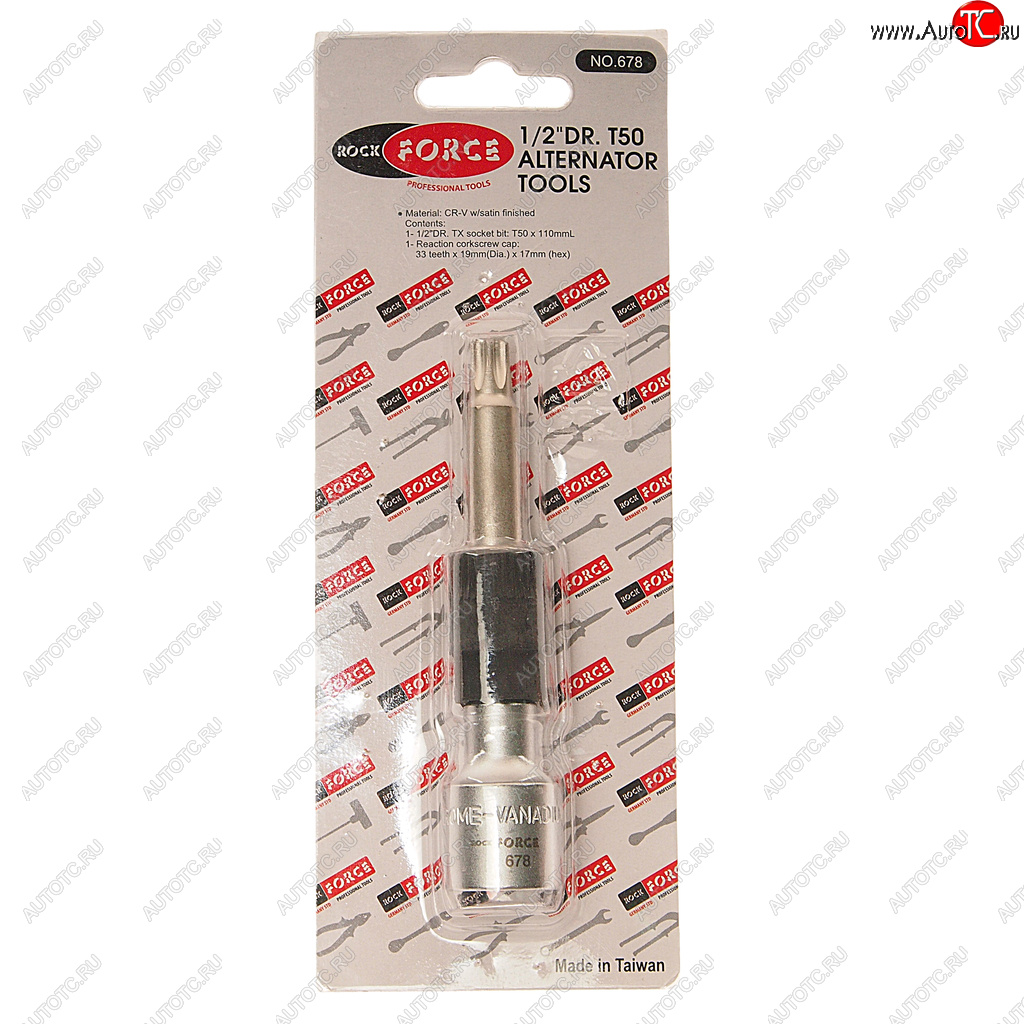 639 р. Ключ генератора 12 TORX T50 (MERCEDES А-class) ROCKFORCE ROCKFORCE rf-678  с доставкой в г. Пермь