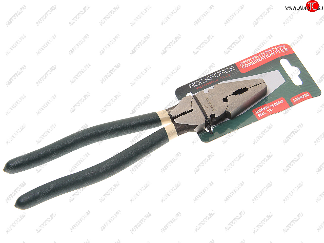 929 р. Пассатижи 250мм комбинированные с держателем ROCKFORCE ROCKFORCE rf-6964260  с доставкой в г. Пермь