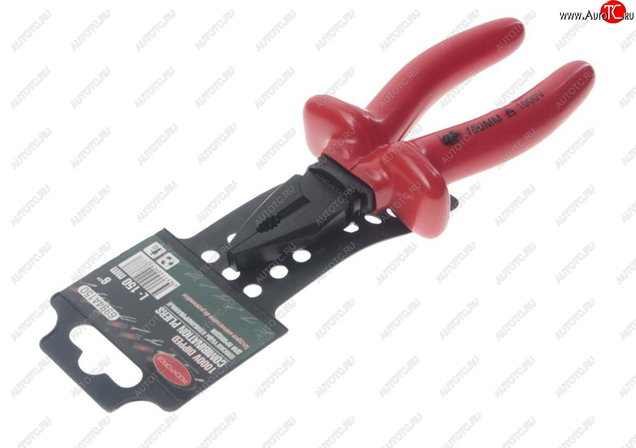 639 р. Пассатижи 150мм (6) комбинированные диэлектрические 1000V ROCKFORCE ROCKFORCE rf-6994a150  с доставкой в г. Пермь