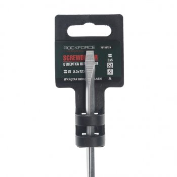 281 р. Отвертка шлицевая SL 5.5х125мм магнитная (сталь S2) с держателем Profi ROCKFORCE ROCKFORCE rf-70155125  с доставкой в г. Пермь. Увеличить фотографию 2