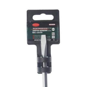 379 р. Отвертка шлицевая SL 6.5х125мм силовая (сталь CrV) ROCKFORCE ROCKFORCE rf-70265125  с доставкой в г. Пермь. Увеличить фотографию 2