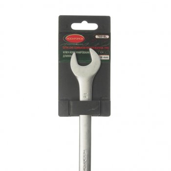 237 р. Ключ комбинированный 16х16мм удлиненный с держателем ROCKFORCE ROCKFORCE rf-75516l  с доставкой в г. Пермь. Увеличить фотографию 2