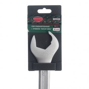 899 р. Ключ комбинированный 30мм (Ratchet Drive) с держателем ROCKFORCE ROCKFORCE rf-75530rd  с доставкой в г. Пермь. Увеличить фотографию 2