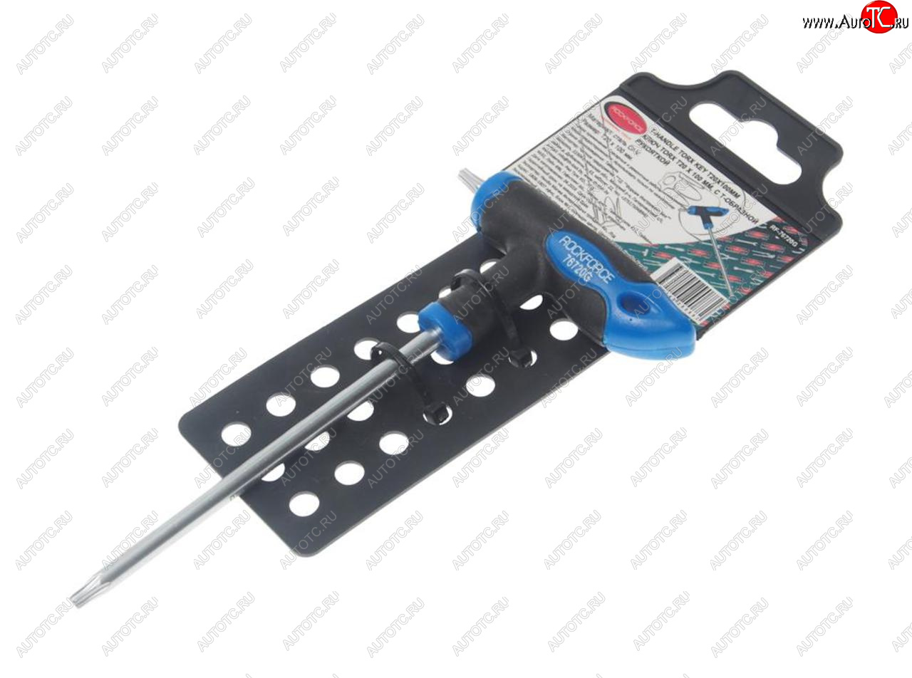 209 р. Ключ TORX Т-образный T20х100мм с резиновой ручкой с держателем ROCKFORCE ROCKFORCE rf-76720g ROCKFORCE rf-76720g  с доставкой в г. Пермь