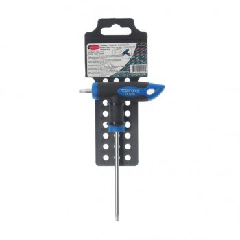 281 р. Ключ TORX Т-образный T25х100мм с резиновой ручкой с держателем ROCKFORCE ROCKFORCE rf-76725g  с доставкой в г. Пермь. Увеличить фотографию 2