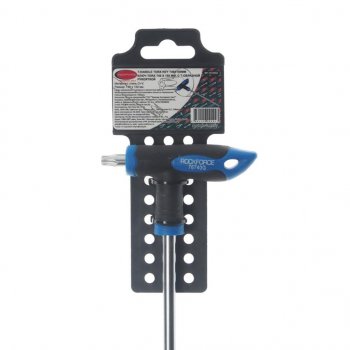 359 р. Ключ TORX Т-образный T40х150мм с резиновой ручкой с держателем ROCKFORCE ROCKFORCE rf-76740g  с доставкой в г. Пермь. Увеличить фотографию 2
