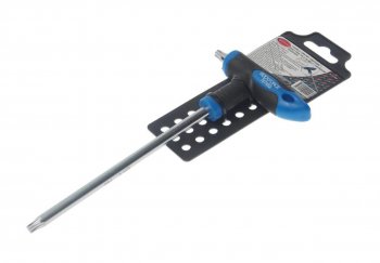359 р. Ключ TORX Т-образный T40х150мм с резиновой ручкой с держателем ROCKFORCE ROCKFORCE rf-76740g  с доставкой в г. Пермь. Увеличить фотографию 1
