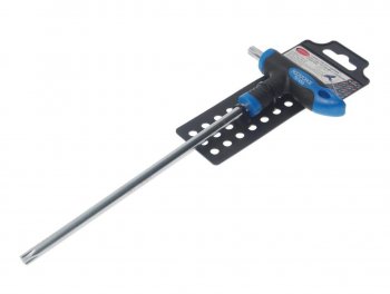 399 р. Ключ TORX Т-образный T45х200мм с резиновой ручкой с держателем ROCKFORCE ROCKFORCE rf-76745g  с доставкой в г. Пермь. Увеличить фотографию 1