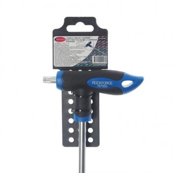 449 р. Ключ TORX Т-образный T50х200мм с резиновой ручкой с держателем ROCKFORCE ROCKFORCE rf-76750g  с доставкой в г. Пермь. Увеличить фотографию 2