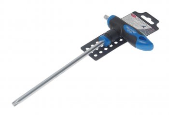 449 р. Ключ TORX Т-образный T50х200мм с резиновой ручкой с держателем ROCKFORCE ROCKFORCE rf-76750g  с доставкой в г. Пермь. Увеличить фотографию 1