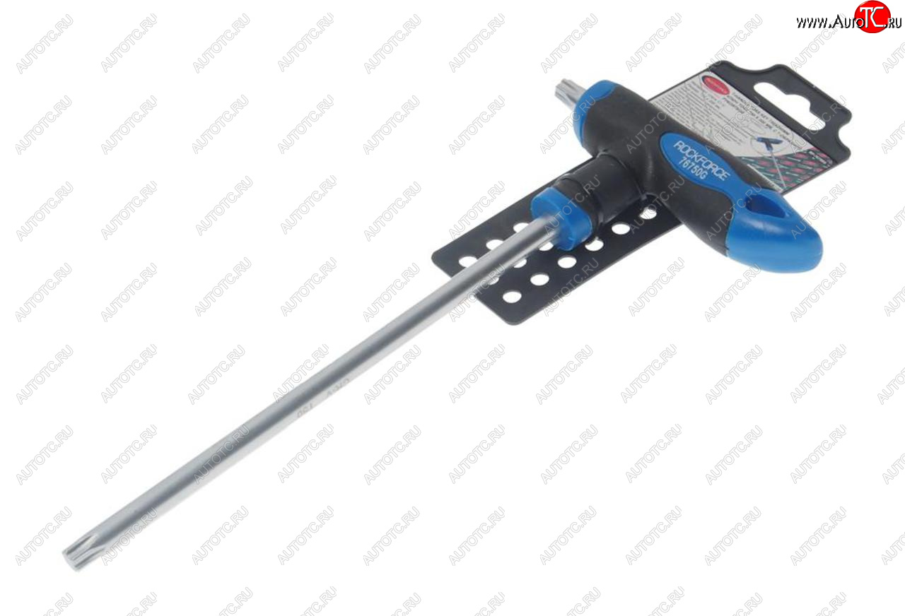 449 р. Ключ TORX Т-образный T50х200мм с резиновой ручкой с держателем ROCKFORCE ROCKFORCE rf-76750g  с доставкой в г. Пермь