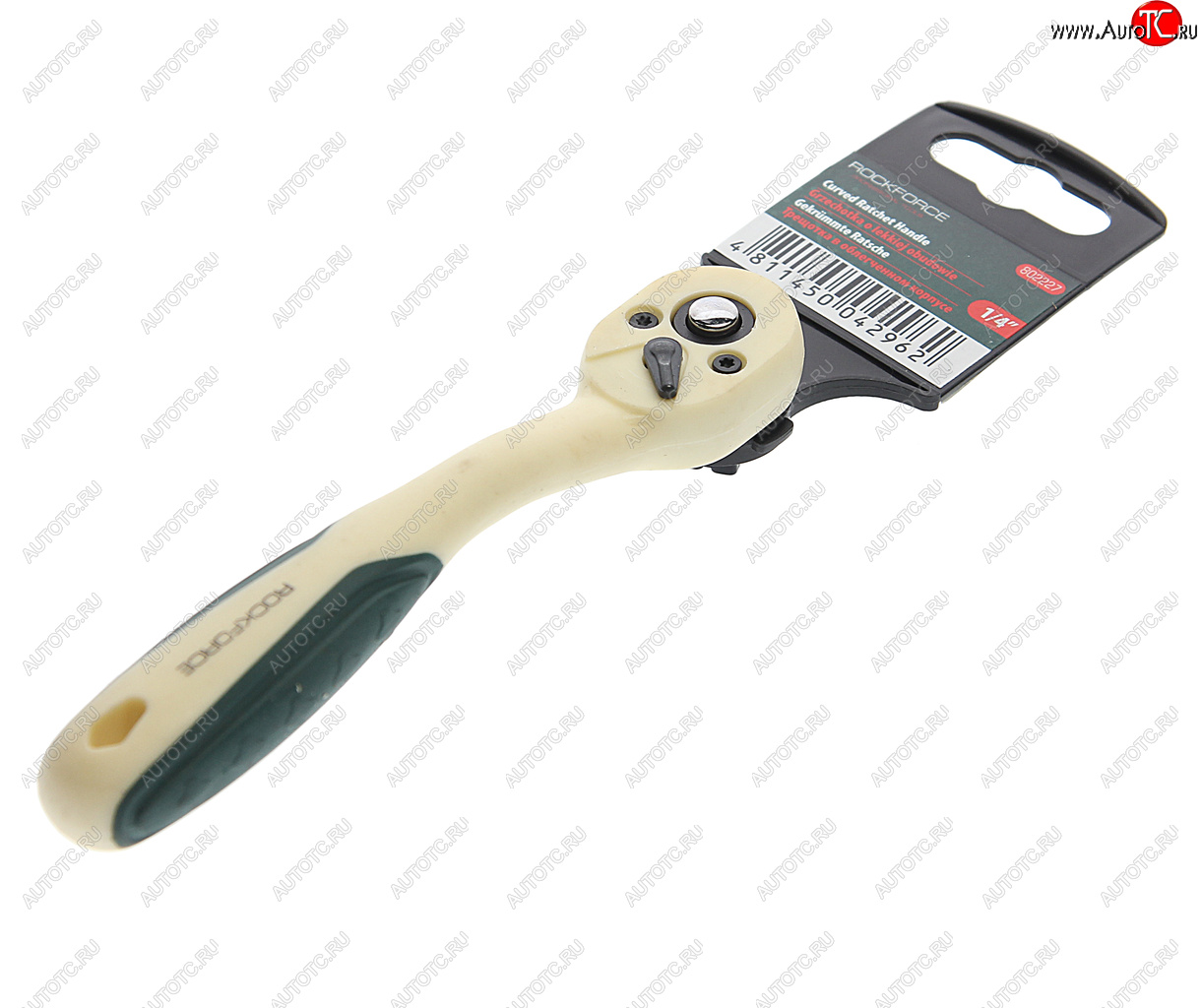 1 039 р. Ключ трещотка 14 72 зуба реверсивная в пластиковом корпусе ROCKFORCE ROCKFORCE rf-802227  с доставкой в г. Пермь