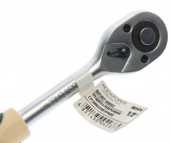 1 089 р. Ключ трещотка 12 45 зубов 255мм реверсивная с резиновой ручкой ROCKFORCE ROCKFORCE rf-80242w  с доставкой в г. Пермь. Увеличить фотографию 3