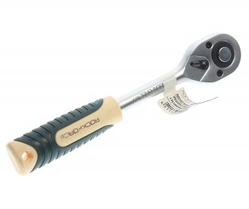 1 089 р. Ключ трещотка 12 45 зубов 255мм реверсивная с резиновой ручкой ROCKFORCE ROCKFORCE rf-80242w  с доставкой в г. Пермь. Увеличить фотографию 1