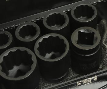 5 799 р. Набор головок торцевых 1 12-ти гранных 24-46мм ударных глубоких 7 предметов в кейсе ROCKFORCE ROCKFORCE rf-8072-9mpb  с доставкой в г. Пермь. Увеличить фотографию 2