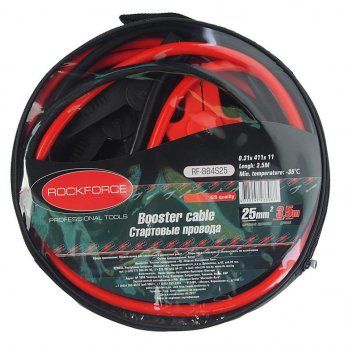 2 269 р. Провода для прикуривания 800А 3.5м (морозостойкие) ROCKFORCE ROCKFORCE rf-884s25  с доставкой в г. Пермь. Увеличить фотографию 1