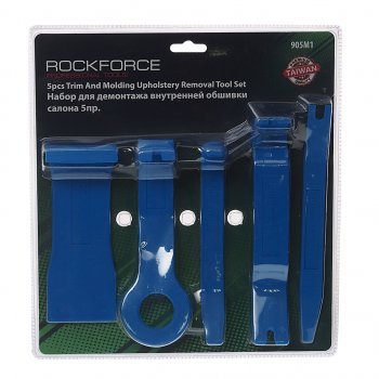 579 р. Набор инструментов для демонтажа дверных панелей 5 предметов ROCKFORCE ROCKFORCE rf-905m1  с доставкой в г. Пермь. Увеличить фотографию 1