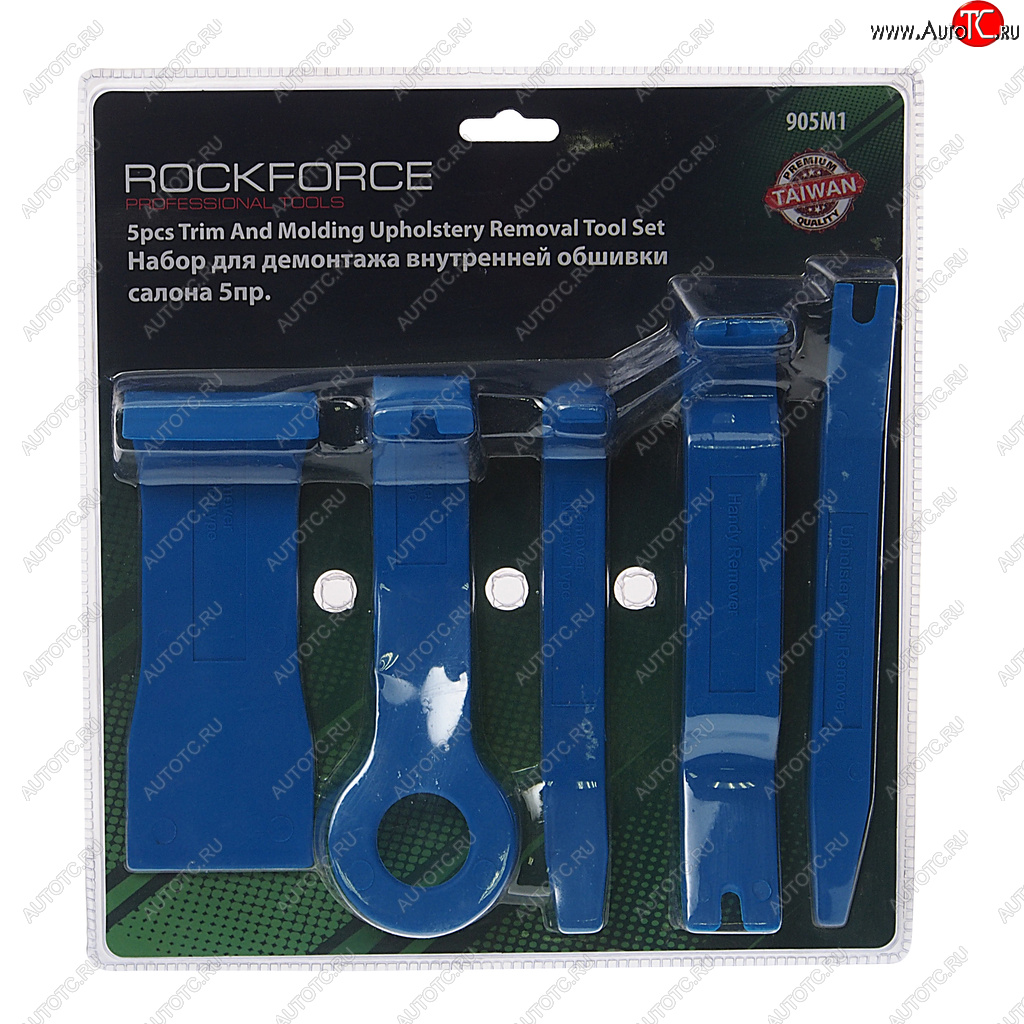 579 р. Набор инструментов для демонтажа дверных панелей 5 предметов ROCKFORCE ROCKFORCE rf-905m1  с доставкой в г. Пермь