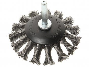 278 р. Кордщетка для дрели дисковая 75мм с хвостовиком ROCKFORCE ROCKFORCE rf-bck103  с доставкой в г. Пермь. Увеличить фотографию 2