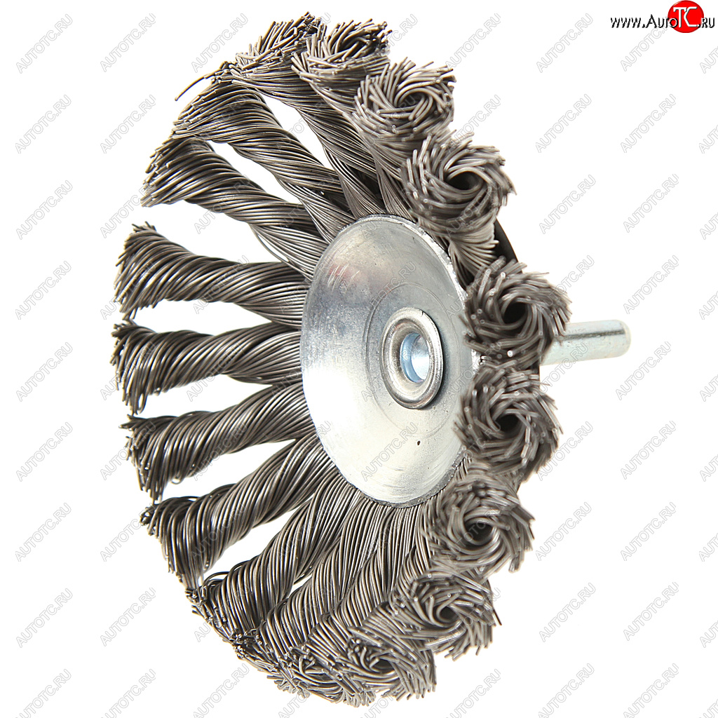 349 р. Кордщетка для дрели дисковая 100мм с хвостовиком ROCKFORCE ROCKFORCE rf-bck104  с доставкой в г. Пермь