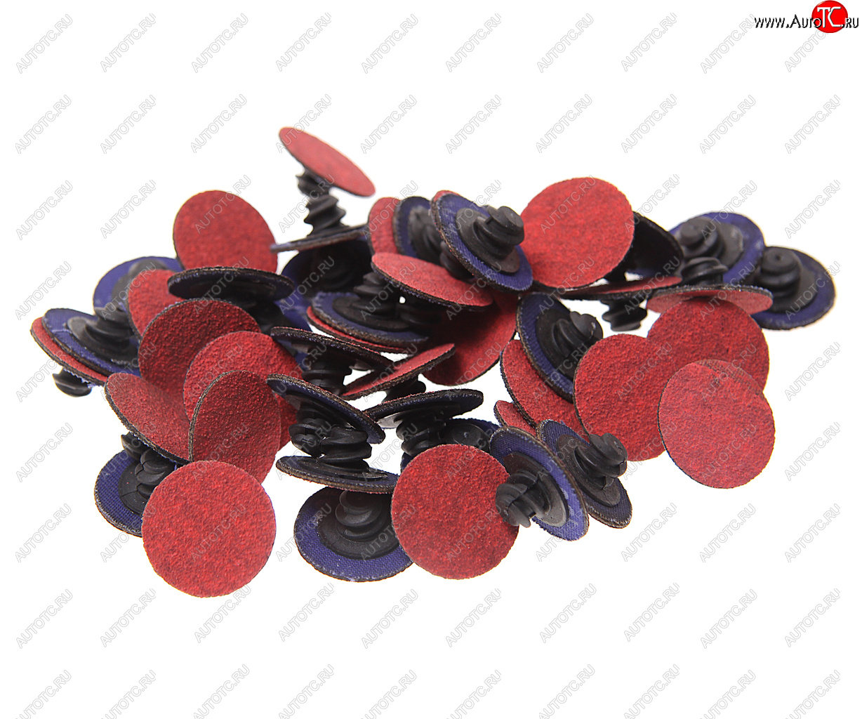 2 149 р. Круг шлифовальный 25мм (№100) абразивный красный 50шт. ROCKFORCE ROCKFORCE rf-bd1100c  с доставкой в г. Пермь