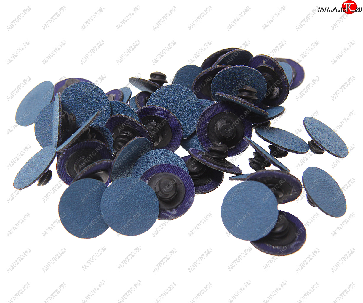 1 269 р. Круг шлифовальный 25мм (№100) абразивный синий 50шт. ROCKFORCE ROCKFORCE rf-bd1100z  с доставкой в г. Пермь
