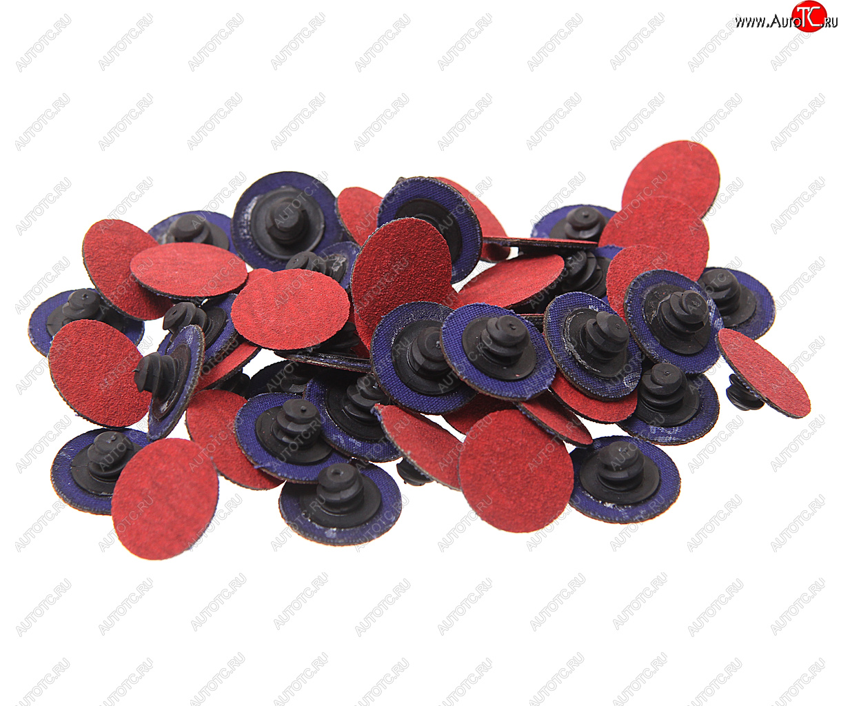 2 149 р. Круг шлифовальный 25мм (№120) абразивный красный 50шт. ROCKFORCE ROCKFORCE rf-bd1120c  с доставкой в г. Пермь