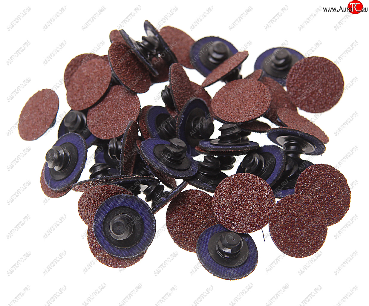 729 р. Круг шлифовальный 25мм (№60) абразивный коричневый 50шт. ROCKFORCE ROCKFORCE rf-bd160a  с доставкой в г. Пермь