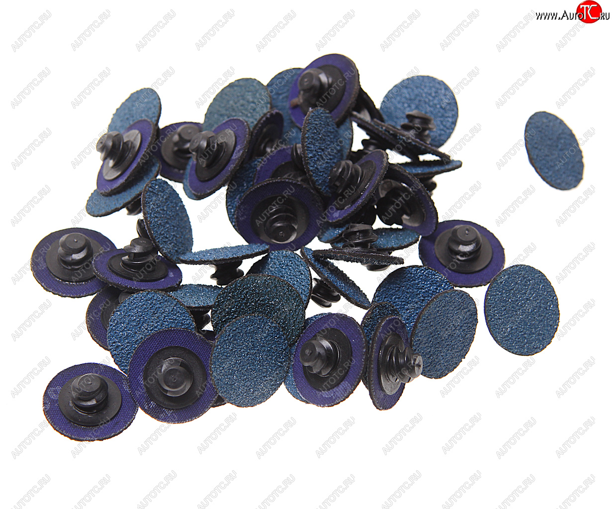 1 269 р. Круг шлифовальный 25мм (№60) абразивный синий 50шт. ROCKFORCE ROCKFORCE rf-bd160z  с доставкой в г. Пермь
